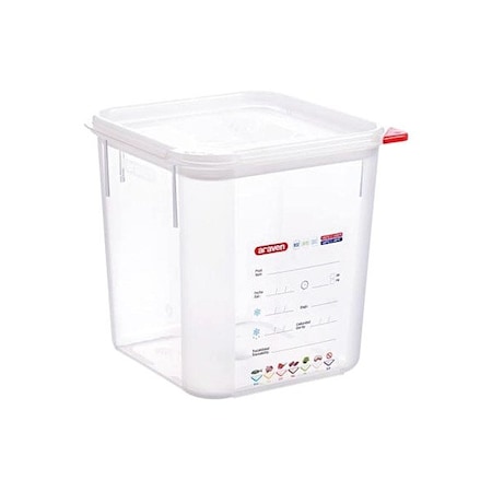 Araven Square Container W/Lid Polypropylene   4 11852
