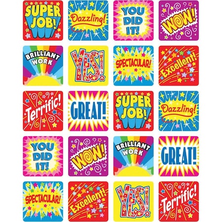 Carson Dellosa Positive Words Motivational Stickers, PK1440 0625