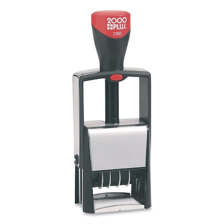 Cosco 2000Plus Four-in-One Message Date Stamp, 5 Years, ENTERED/FAXED/PAID/RECEIVED, 1.75 x 1.12, Red/Blue Ink 011035