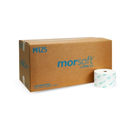 Empress Morsoft 0.88" Core Bath Tissue White 3.9" X 4" 1-Ply 2500 Sheets M125