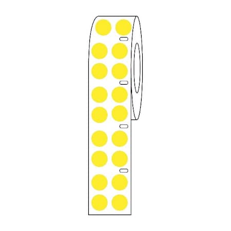 Zoro Select Cryogenic Label, Yellow, Polypropylene GRAING-DTC24