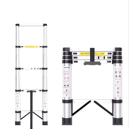 Wrightmaster 6.2 ft. Lightweight Steel Extension Ladder with Safety Lock, 330 lb. Load Capacity ZOR-80569730219