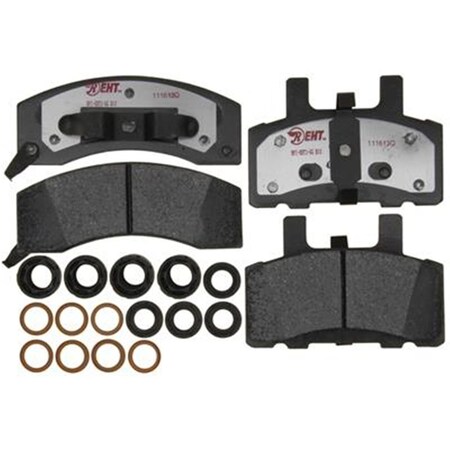 R/M Brakes RM Brakes EHT370H Ceramic Brake Pad Set With Hardware R53-EHT370H