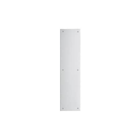 Ives Push Plate 4in x 16in, 630/US32D Satin Stainless Steel 8200 4X16 US32D