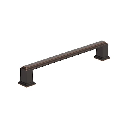Amerock Appoint 6-5/16 inch 160mm Center-to-Center Oil Rubbed Bronze Cabinet Pull BP37360ORB
