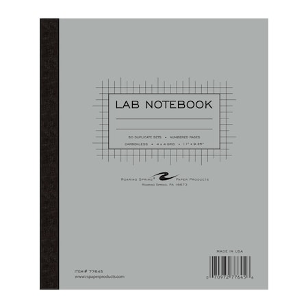 Roaring Spring Lab Notebooks, 11"x9.25", 50 sets Yellow/White 77645