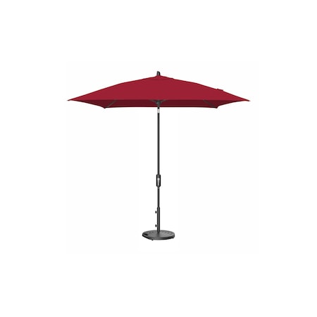 Treasure Garden 7.5 ft Square Patio Umbella, aluminum, fiberglass ribs, outdoor, Jockey Red UM847SQ-09 5403 Jockey Red