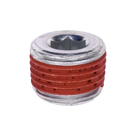 Auveco 9/16in Hex Countersunk Pipe Plug, 25PK 24256