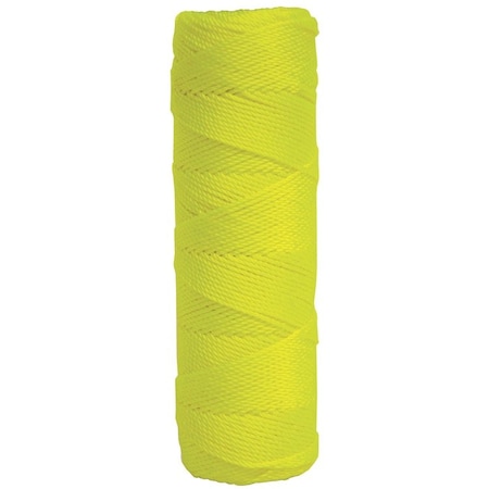 Kraft Tool Fluorescent Yellow Twisted Nylon Mason's Line - 350' Tube BC356