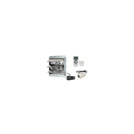 Iliving Wall Mounted Smart Remote 10 in. Shutter Exhaust Fan with Thermostat, Humidistat, Timer ILG8SF10VC