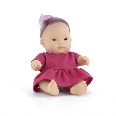 Miniland My Friends & Me Baby Doll, Asian Girl, 8-1/4'' 33004