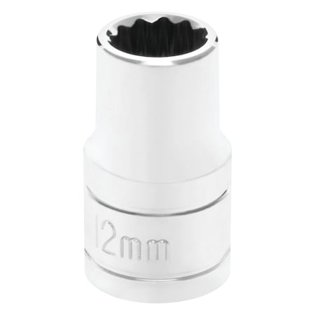 Performance Tool 1/2 In Dr. 12 Pt Socket 12Mm Socket 12Pt 12M, W32812 W32812