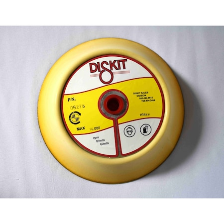 Diskit Diskit Abrasive Sanding Pad 06278: Soft, 6", PSA, 0 Hole, Slant Profile MADE IN USA 06278