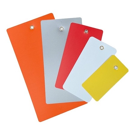 See All Industries Shipping Tag, Vinyl, 6-1/4" H x 3-1/8" W, Red TUF-G06R