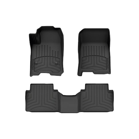 Weathertech Black, Front and Rear FloorLiner HP 441818-1-2IM