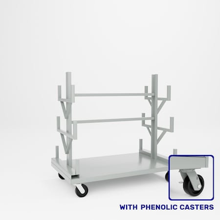 Pucel Bar & Rod Truck, 60 in W x 60 in H x 36 in D, Light Blue BRT-60P