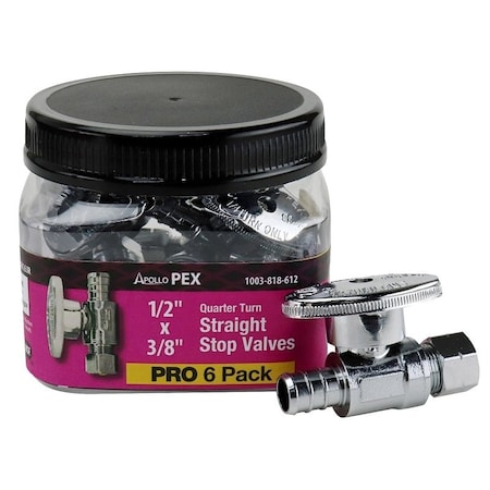 Apollo VALVE STOP 1/2 X 3/8IN APXVS1238C6JR