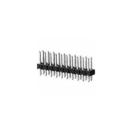 Te Connectivity Board Connector, 28 Contact(S), 2 Row(S), Male, Straight, Solder Terminal, Green Insulator 1-826632-4
