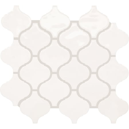 Daltile Mesmerist 3'' x 3'' Ceramic Arabesque Mosaic Tile, 10PK MM3033ARABMS1P2