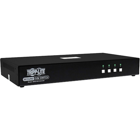 Tripp Lite SECURE KVM SWITCH, 4-PORT, SINGLE HEAD, DP TO HDMI (X4), 4K, NIAP PP4.0, AUDIO B002-HD1AC4-N4