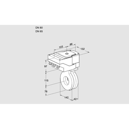 Honeywell Kromschroder IBA80/65Z05/20-60W3E KS88300655