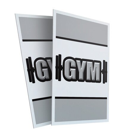 Signmission Gym, Plastic Signs Only 24 Inch x 36 Inch, Corrugated Plastic, 2PK CSB-2436-2PACK-Gym