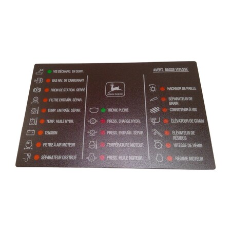 John Deere GRAPHICS PANEL, JOHN DEERE OEM H161111 H161111