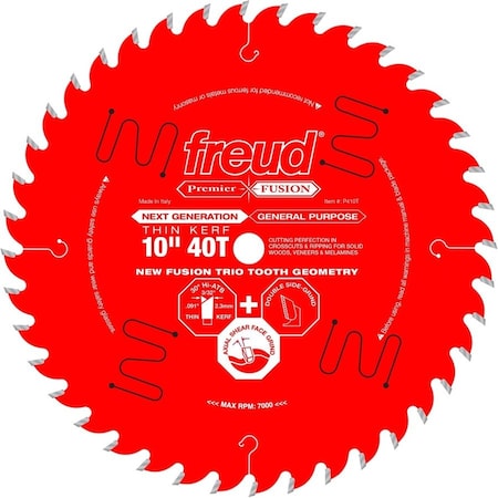 Freud Thin Kerf Next Generation Premier Fusion P410T