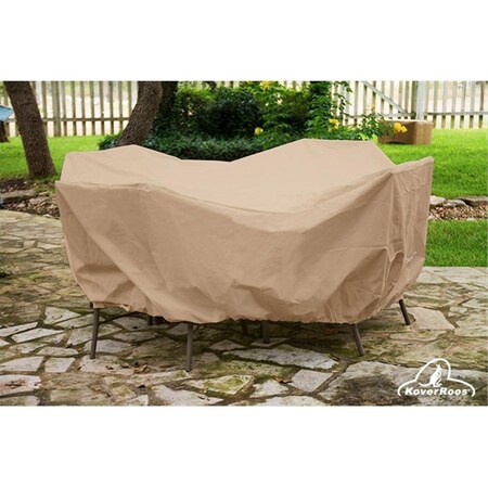 Koverroos Weathermax Medium High Back Dining Set Cover- Toast - 92 L x 80 W x 37 H in. 44267