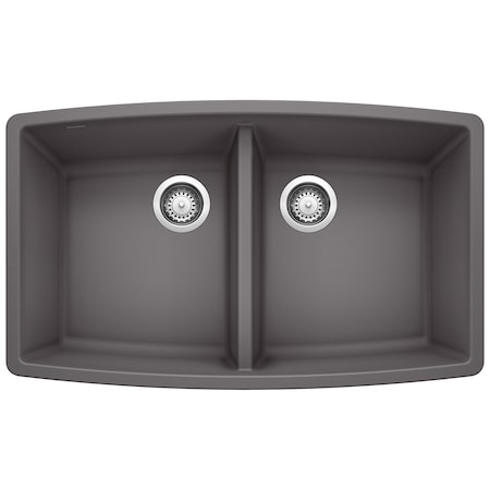 Blanco Performa Equal Double Bowl, Cinder 441473