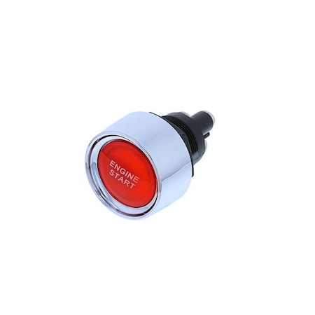Switch Components Engine Starter, 3P SPST OFF-ON, Red LED w/ print SA-1B-DC-3-RL-P