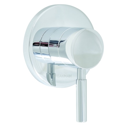 Speakman 3-Way Transfer Valve Trim, Round, Lever Handle, Polished Chrome CPT-1110-3