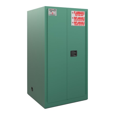 Fireking 60 Gal, Flammable Safety Cabinet, Auto-Close, Green SC60-AC-G