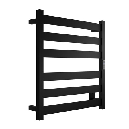 Anzzi Note 6-Bar Stainless Steel Wall Mounted Towel Warmer in Matte Black TW-AZ023MBK