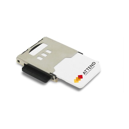 Attend Micro SD with SIM Socket Push-Push Type w/switch, GF 112G-TA00-R