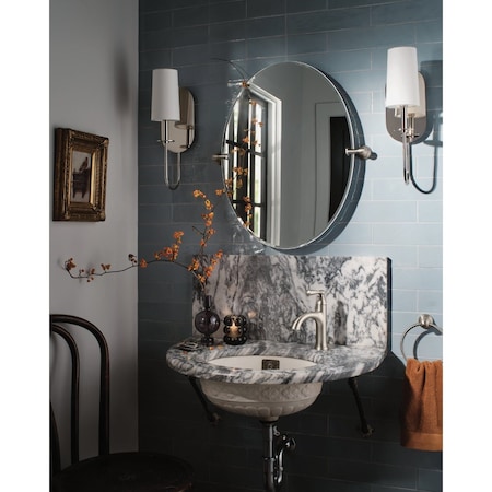 Moen Banbury 1-Handle Lever Centerset Bathroom Faucet Spot Resist Brushed Nickel 84945SRN