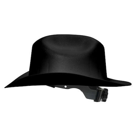 Jackson Safety Western Cowboy-Style Safety Hard Hat, 6-1/2 in Fits Mini Hat, 8 in Fits Max Hat, HDPE 17330