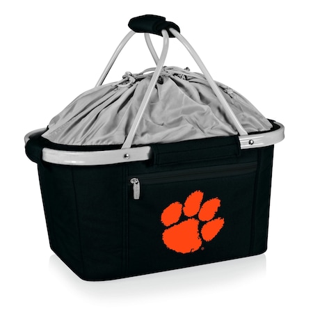 Picnic Time Family Of Brands NCAA Clemson Tigers Metro Shopping Basket - Insulated Picnic Basket 645-00-175-104-0