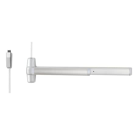 Von Duprin Grade 1 Surface Vertical Rod Exit Bar, Accessible Device, 36in Panic Device, 84in Door Height, Exit AX9827EO 3 26D LBR