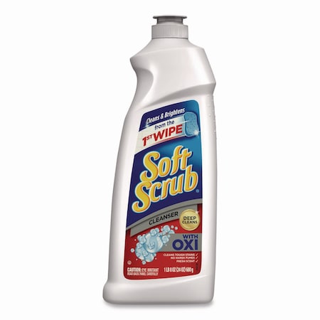 Soft Scrub Scrub Cleansers, Bottle, 24 oz, Clean, 8 PK 23400 07226 2