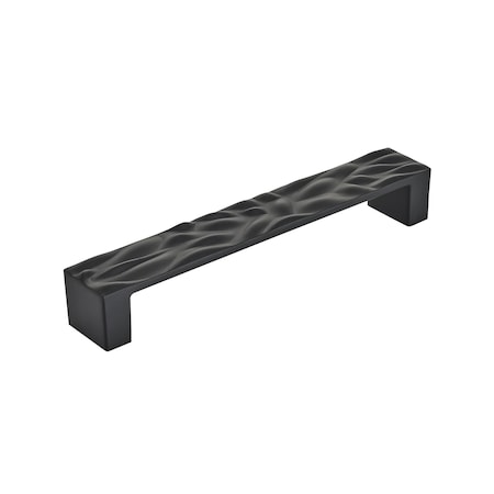 Amerock Calathea 6-5/16 in 160 mm Center-to-Center Matte Black Cabinet Pull BP1003160MB