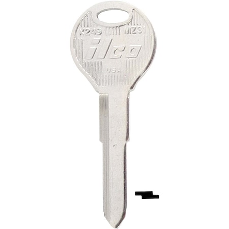 Kaba Ilco Mazda Nickel Plated Automotive Key, MZ31, 10PK AF00006862