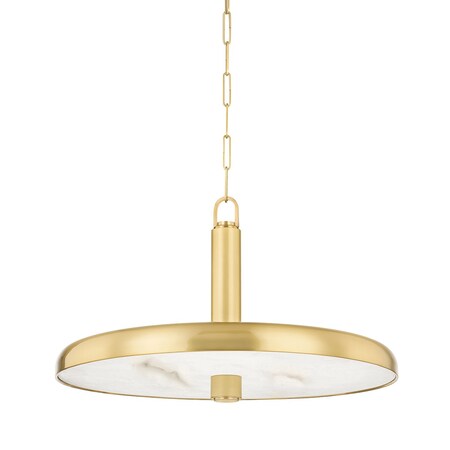 Hudson Valley Lighting Reynolds 1 Light Pendant 28 In. Aged Brass 3828-AGB