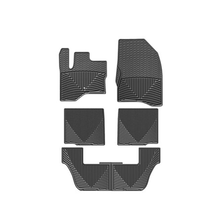 Weathertech Black, Front, Rear, and Rear All Weather Floor Mats W187-W231-W232