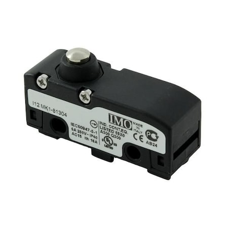 Imo Automation Microswitch, Screw Terminals Piston Plunger 6.8mm Diameter MSSTC11DA05