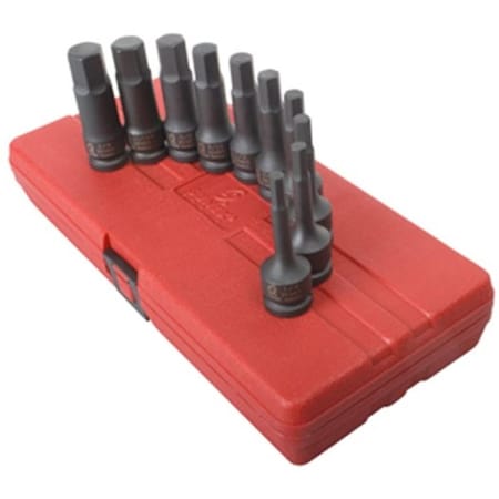 Gourmetgalley 2638 10 Piece 0.5 Inch Drive SAE Impact Hex Driver Set GO3046308