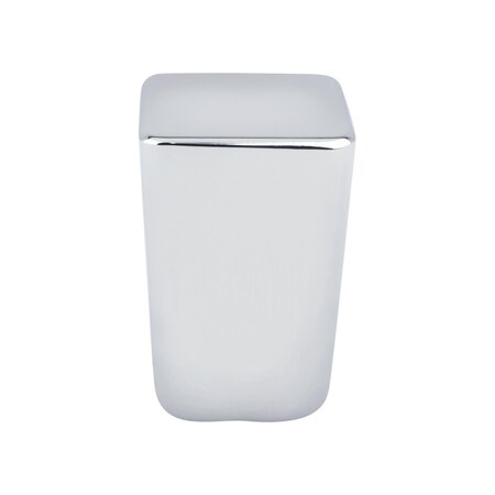 Curtilage Mini Zinc Square Knob, Polished Chrome - Small CU2812571