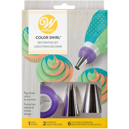 Wilton Color Swirl Coupler Decorating Set Assorted 191001639