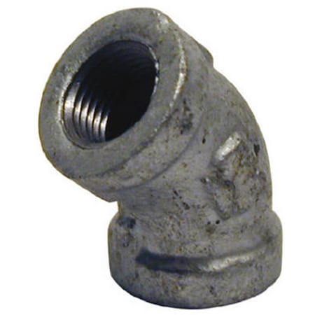 Pannext Fittings G-L4515 1.5 in. Galvanized 45 Degree Equal Elbow 447034