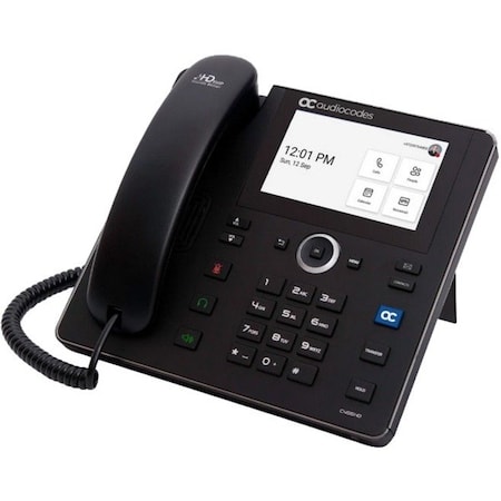 Audiocodes AudioCodes C455HD IP Phone - Corded - Corded - Wall Mountable - Black - VoIP - 2 x Network (RJ-45) - PoE Ports TEAMS-C455HD